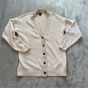 GAP Beige Button-Up Cardigan
